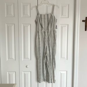 New Old Navy Linen Blend cropped Jumpsuit